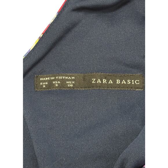 Zara multicolor keyhole pencil dress size S - Picture 5 of 7